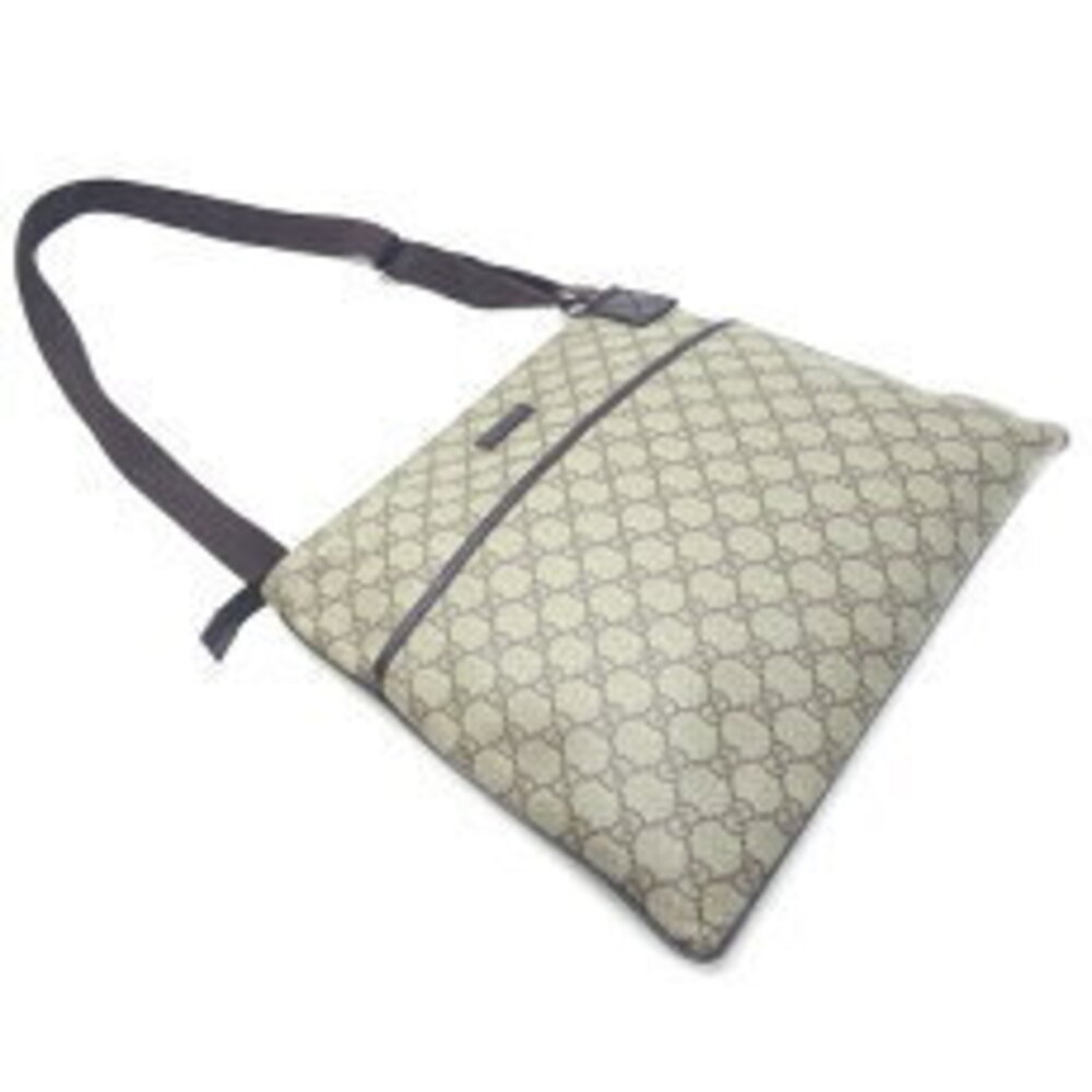 Gucci Messenger Bag Shoulder Bag GG Supreme Beige Brown - Picture 3 of 9